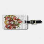 Skulls-Bouquet Gepäckanhänger (Vorderseite horizontal)