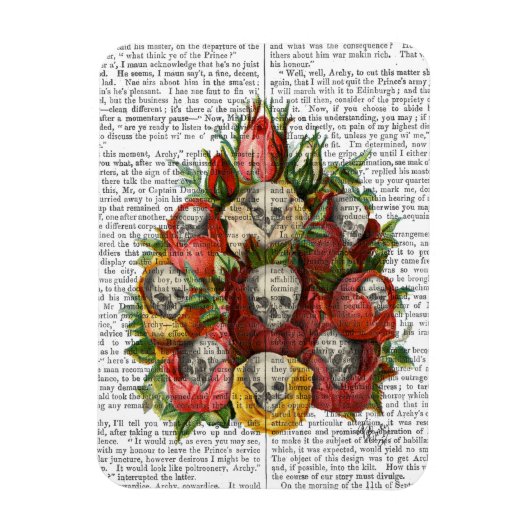 Skulls-Bouquet Magnet (Vertikal)