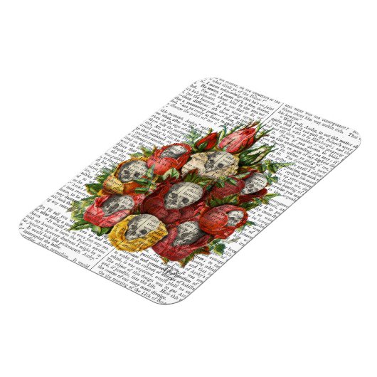 Skulls-Bouquet Magnet (Linke Seite)
