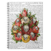Skulls-Bouquet Notizblock (Vorderseite)