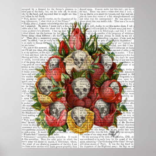 Skulls-Bouquet Poster (Vorne)