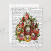 Skulls-Bouquet Postkarte (Vorne/Hinten)