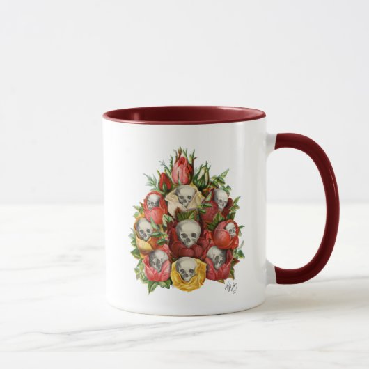 Skulls-Bouquet Tasse (Rechts)