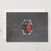 Skulls Brautparty Itinerary Bachelorette Einladung (Rückseite)