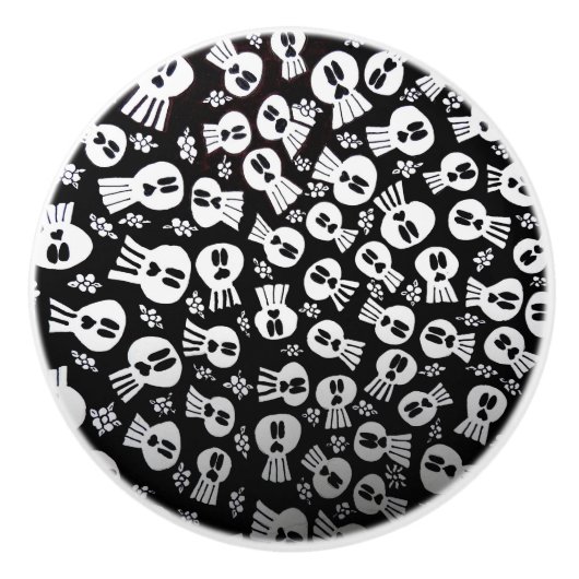 Skulls-ceramic pull drawer keramikknauf (Vorderseite)