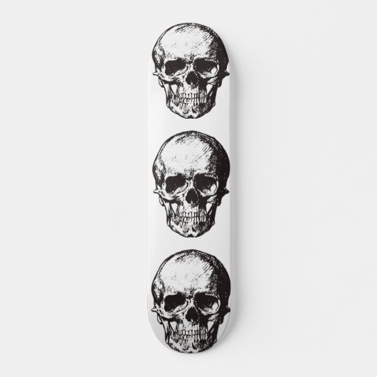 SKULLS COOLE SKATEBOARTEN SKATEBOARD (Vorne)