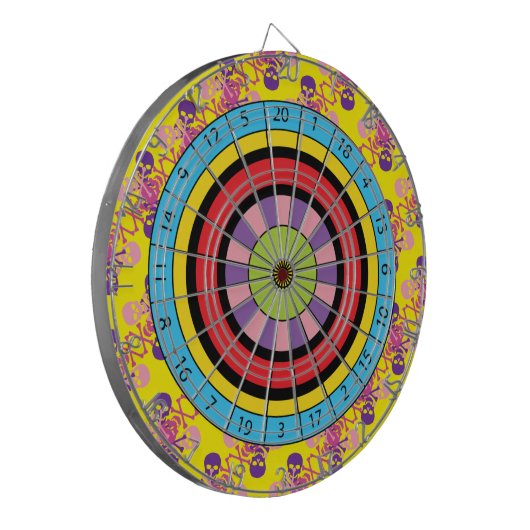 Skulls & Crossbones Dartscheibe (Vorderseite Links)