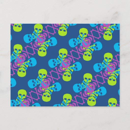 Skulls & Crossbones Postkarte (Vorderseite)