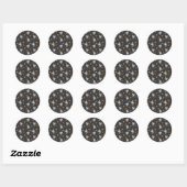 Skulls Crossbones und Candy Corn Runder Aufkleber (Blatt)