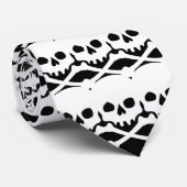 Skulls dekoratives Muster Krawatte (Gerollt)