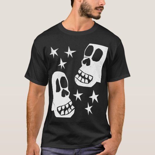 Skulls Dia De Los Muertos Halloween T-Shirt (Vorderseite)
