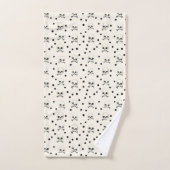 Skulls & Dots Badhandtuch Set (Handtuch)