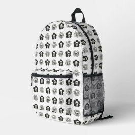 Skulls Flowers Bedruckter Rucksack