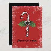 Skulls Frohe Weihnachtskarte Feiertagskarte (Vorne/Hinten)