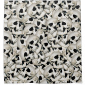 Skulls Gemusterter Duschvorhang (Vorderseite)