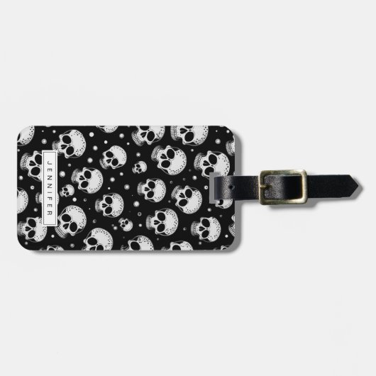 Skulls Gepäckmarken Gepäckanhänger (Vorderseite horizontal)