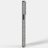 Skulls - Ghost Gray und Bone White Case-Mate iPhone Hülle (Rückseite / Rechts)