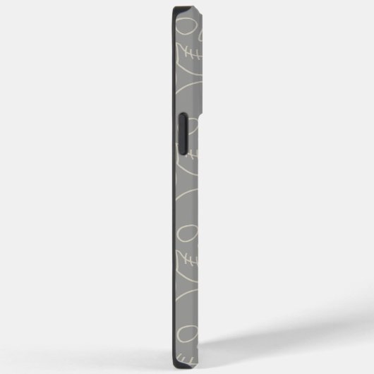 Skulls - Ghost Gray und Bone White Case-Mate iPhone Hülle (Rückseite / Rechts)