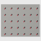 Skulls - Ghost Gray und Bone White Geschenkpapier (Flach)