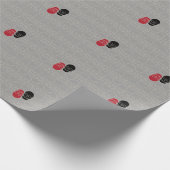 Skulls - Ghost Gray und Bone White Geschenkpapier (Ecke)