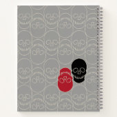 Skulls - Ghost Gray und Bone White Notizblock (Rückseite)