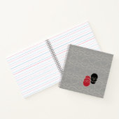 Skulls - Ghost Gray und Bone White Notizblock (Innenseite)