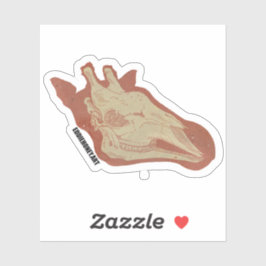 Skulls - Giraffe Aufkleber