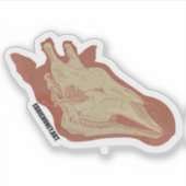 Skulls - Giraffe Aufkleber (Vorderseite)