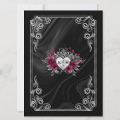 Skulls Gothic Hallowedding Burgundy ID866 (Rückseite)