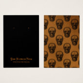 Skulls Gothic Halloween Earring Display Card (Vorne & Hinten)