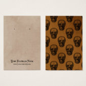 Skulls Gothic Halloween Earring Display Card (Vorne & Hinten)