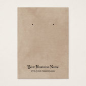 Skulls Gothic Halloween Earring Display Card (Vorderseite)