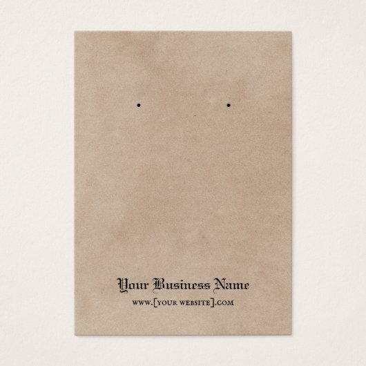 Skulls Gothic Halloween Earring Display Card (Vorderseite)