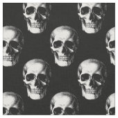 Skulls Gothic Halloween Stoff (Nahaufnahme)