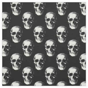Skulls Gothic Halloween Stoff