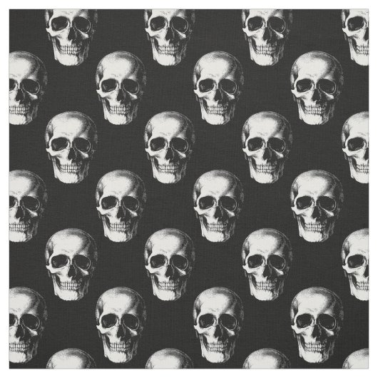 Skulls Gothic Halloween Stoff (Muster)