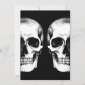 Skulls Gothic Wedding Einladung (Rückseite)
