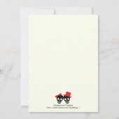 Skulls Halloween-Brautparty Einladung (Rückseite)