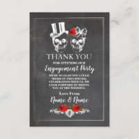 Skulls Halloween Danke, dass ihr Hochzeitskhalskar