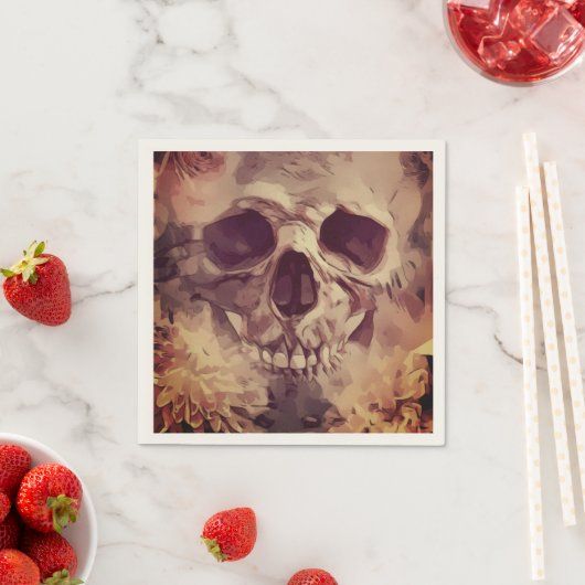 Skulls Halloween Serviette (Beispiel)