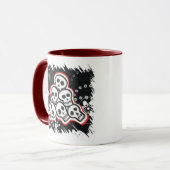 Skulls Halloween-Tasse Tasse (Vorderseite Links)