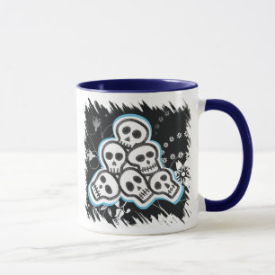 Skulls Halloween-Tasse Tasse