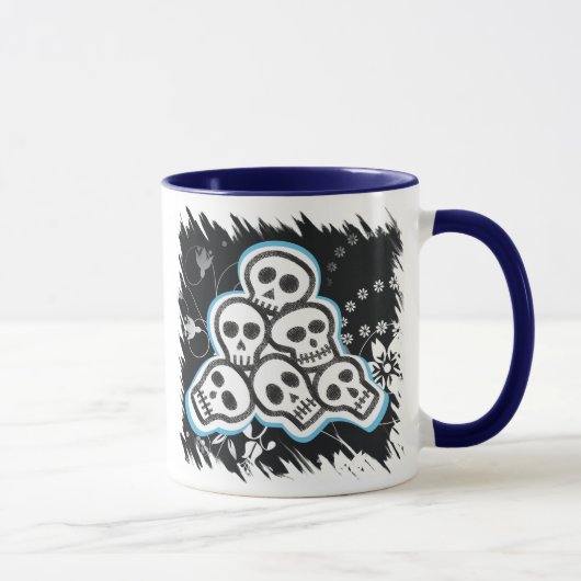 Skulls Halloween-Tasse Tasse (Rechts)