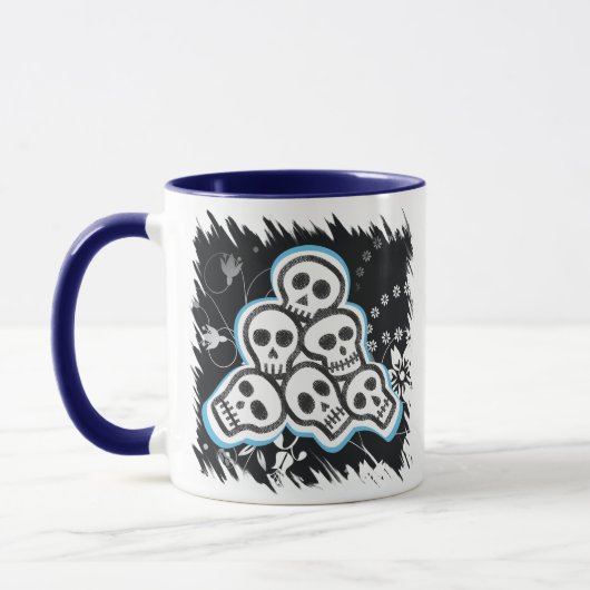 Skulls Halloween-Tasse Tasse (Links)
