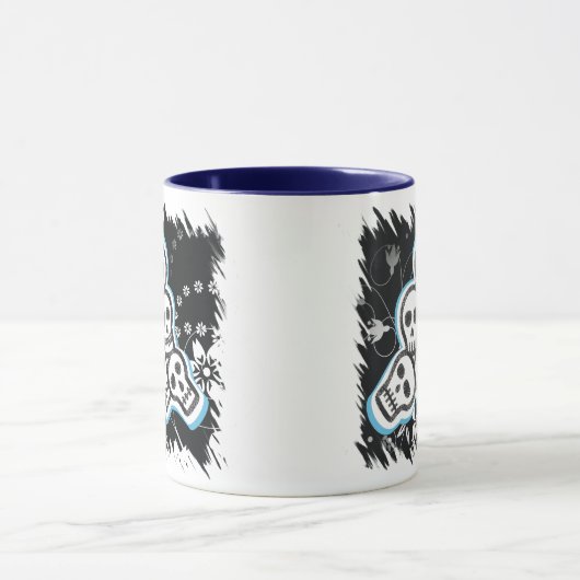 Skulls Halloween-Tasse Tasse (Zentrum)