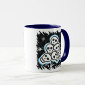 Skulls Halloween-Tasse Tasse (VorderseiteRechts)