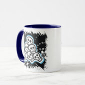 Skulls Halloween-Tasse Tasse (Vorderseite Links)