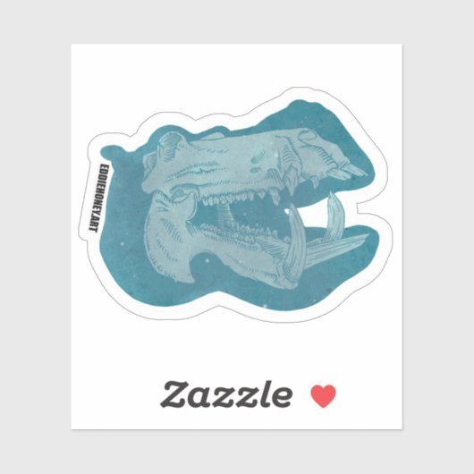 Skulls - Hippo Aufkleber (Blatt)