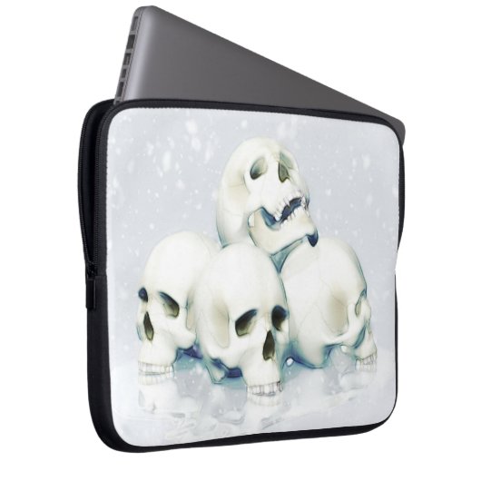 Skulls in the snow laptopschutzhülle (Vorne Rechts)