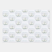 Skulls in the snow. Merry Christmas Geschenkpapier Set (Vorderseite 3)